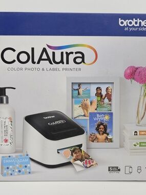 Brother VC-500W Full Colour Label Printer w/CZ-1005 Label Roll, Complete In Box